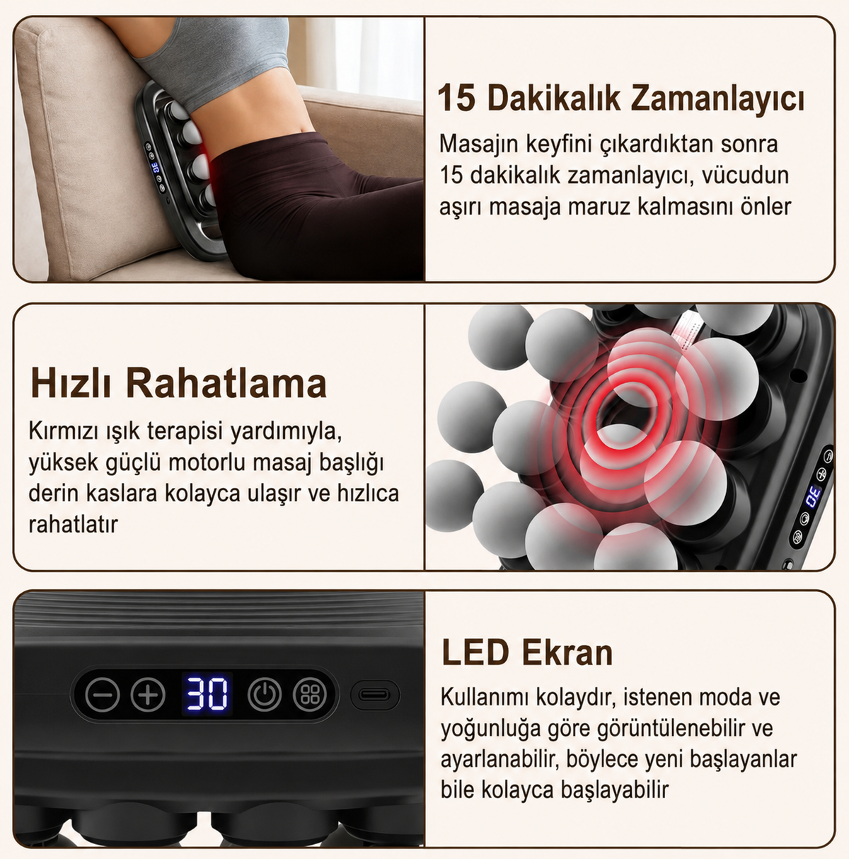Masaj Aleti 16 Başlıklı