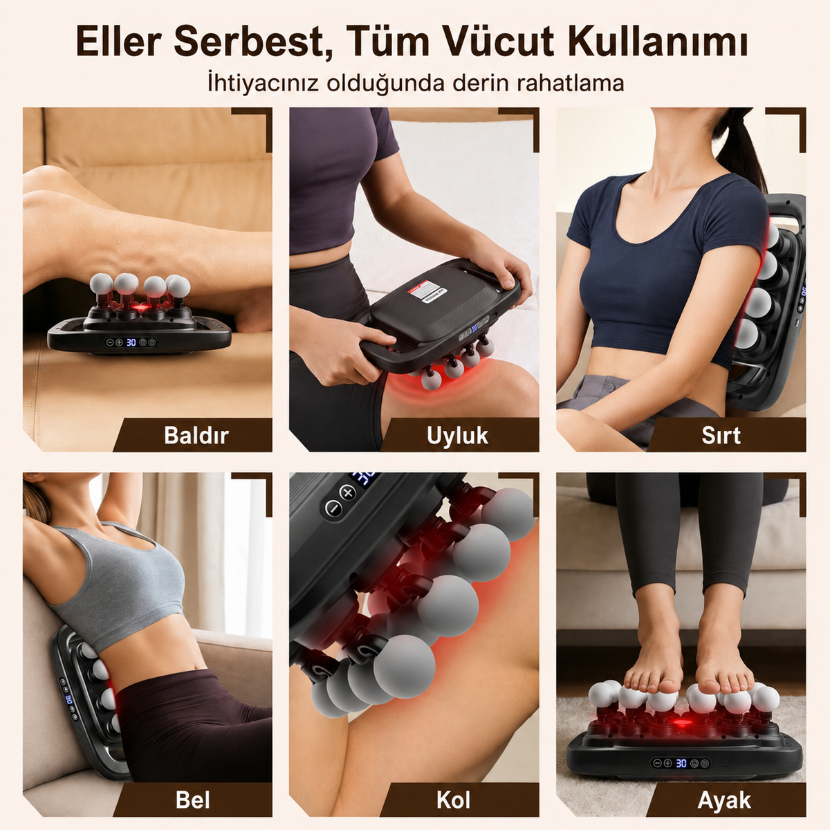 Masaj Aleti 16 Başlıklı